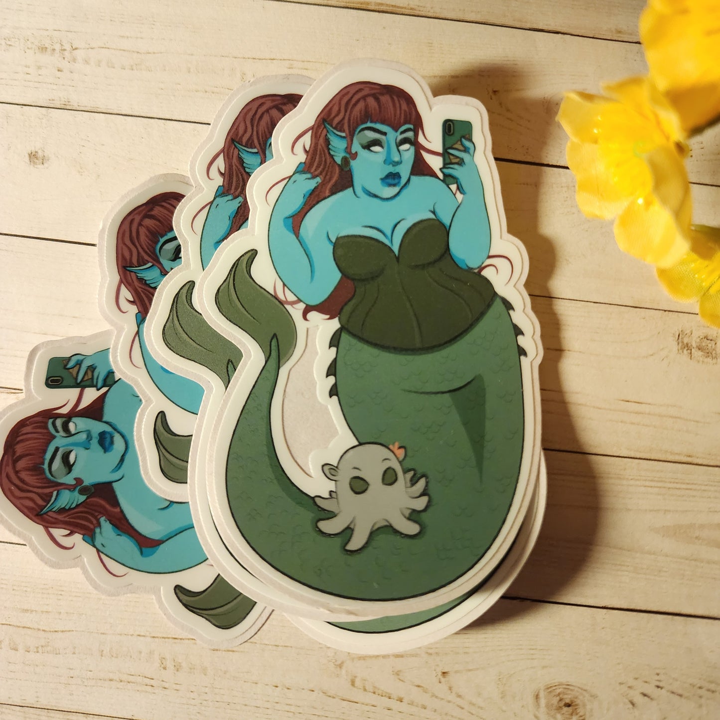 Dark Mermaid Pinup