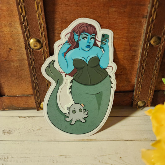 Dark Mermaid Pinup